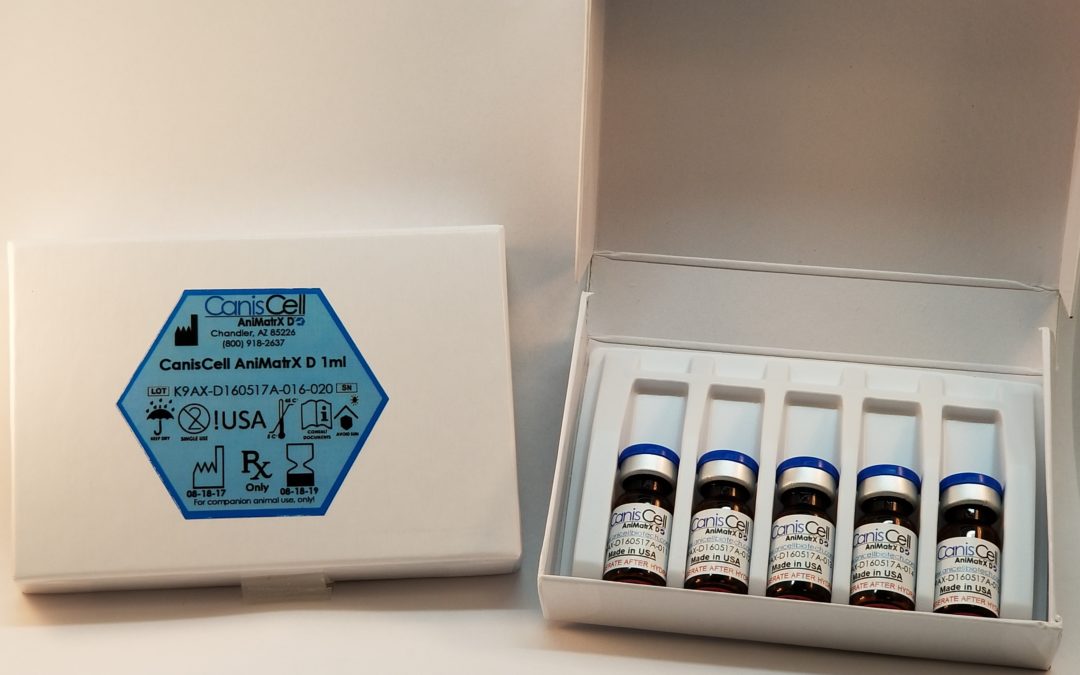 AniCell D line formulation available for both equine and canine support.